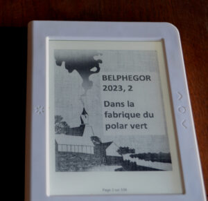 Screen of the ebook reader